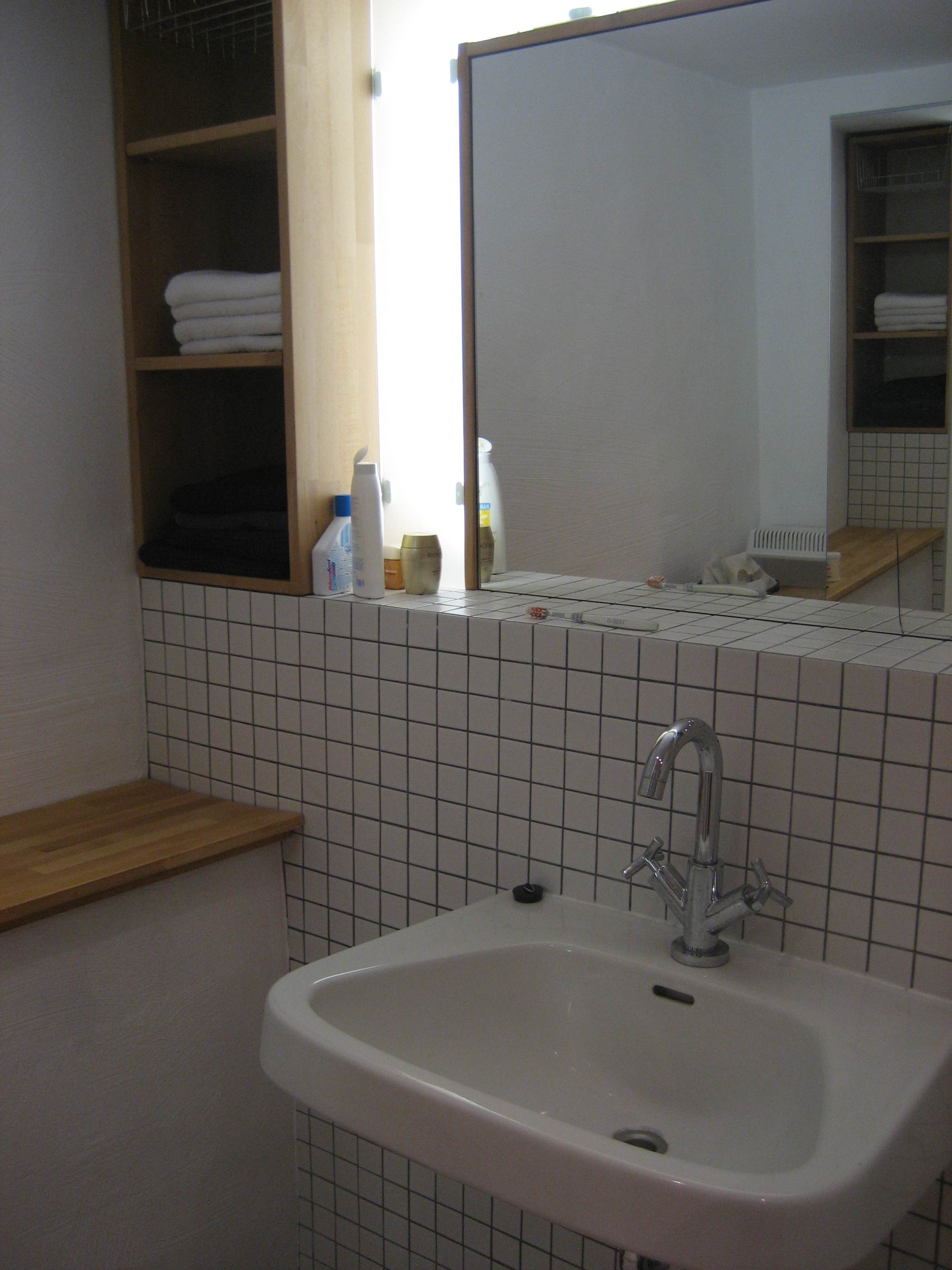 Blick aufs Waschbecken